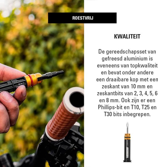 Lezyne Dual Insert Kit - Mountainbike gereedschapsset - Roestvrij - Aluminium - Zwart van Lezyne — afbeelding 3