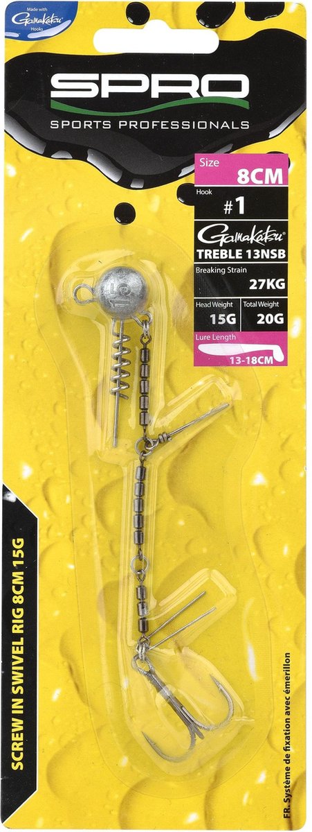 Spro Screw in 360 Rig - 8 cm - 7 gram