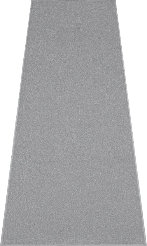 Tapiso Tapis de Couloir Mono Gris Clair Tapis de Couloir Uni à Poils Ras Taille - 100x1500
