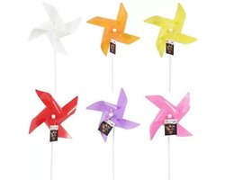 Windmolen met LED 38 cm - Rood