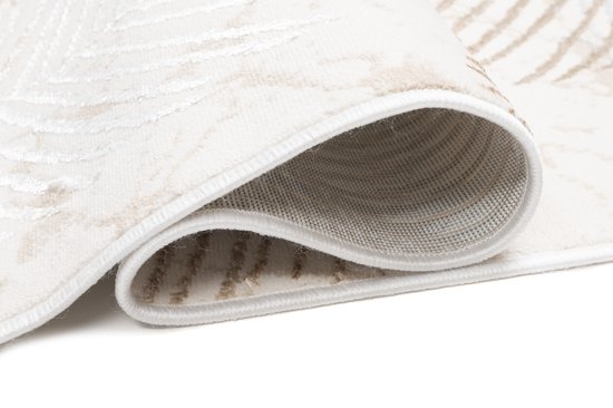 Tapiso Crystal Runner Tapis Tapis Beige Clair à Poils Courts Taille - 100x300