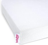 Jersey Hoeslaken Deluxe Geschikt voor Boxspring XXL, Wit, 105 x 57,5 cm (Verpakking van 1)