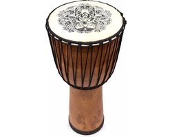 Handgemaakte Djembé-Trommel Met Brede Bovenkant - 50x22cm