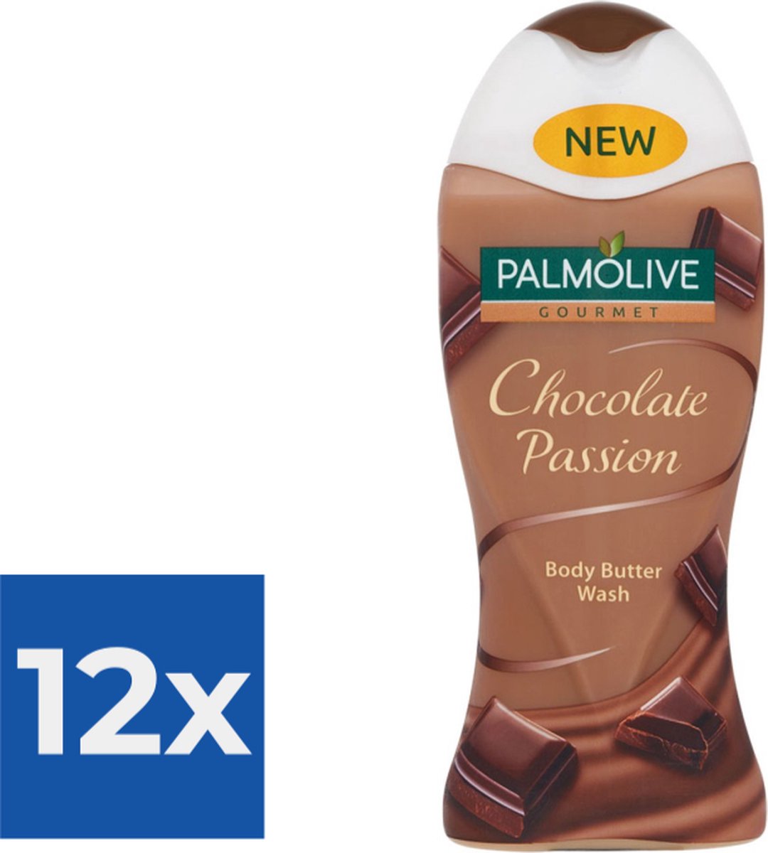 Goedkoopste Palmolive Douchegel - Chocolate Passion 250 ml - Voordeelverpakking 12 stuks