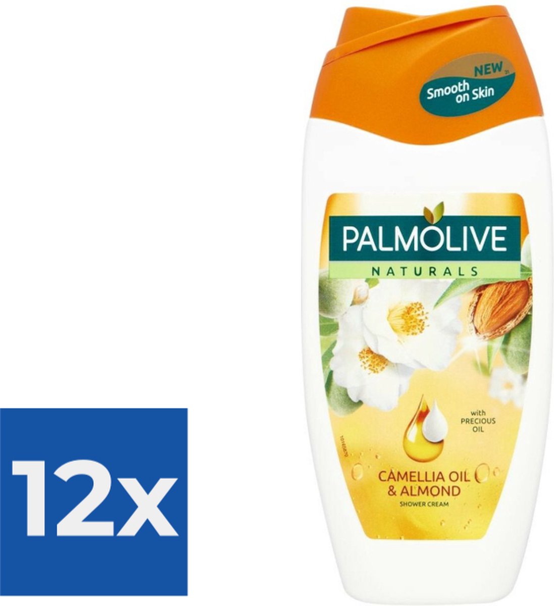Goedkoopste Palmolive Naturals Douchecreme Camelia 250 ml - Voordeelverpakking 12 stuks