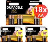 Duracell LR6 / AA / R6 / MN 1500 1.5V Alkaline batterij - 18 Stuks (3 Blisters a 6st)