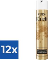 L’Oréal Paris Elnett Satin Haarspray Extra Sterke Fixatie - 300ml - Voordeelverpakking 12 stuks