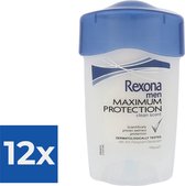 Rexona Maximum Protection Clean Scent Men - 45 ml - Deodorant Stick - Voordeelverpakking 12 stuks