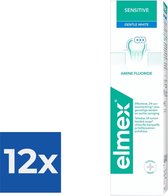 Elmex Tandpasta Sensitive Whitening 75 ml - Voordeelverpakking 12 stuks