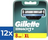 Gillette Mach 3 - 8 stuks - Scheermesjes - Voordeelverpakking 12 stuks