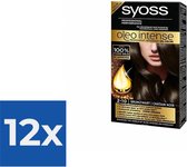 SYOSS Oleo Intense 2-10 Bruinzwart Haarverf - 1 stuk - Voordeelverpakking 12 stuks