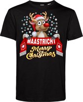 T-shirt Maastricht | Foute Kersttrui Dames Heren | Kerstcadeau | MVV supporter | Zwart | maat S