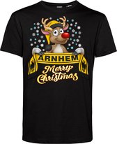 T-shirt Arnhem | Foute Kersttrui Dames Heren | Kerstcadeau | Vitesse supporter | Zwart | maat S
