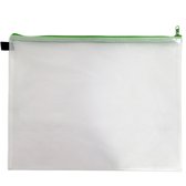 Documententas - 5 stuks, Met ritssluiting, 36 x 47 cm, Waterdicht - Bestand tassen - Groen - ACROPAQ