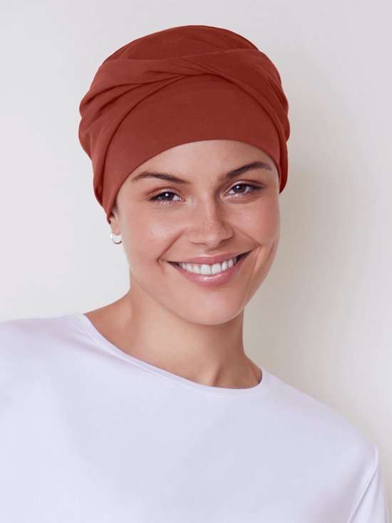 zoya v turban - viva headwear - chimio turban - christine headwear