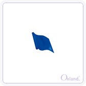 Blauwe vlaggen zonder print - set van 9 stuks