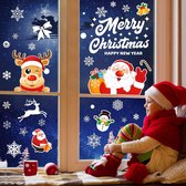 Herfst Raamstickers voor kerstmis - 171x stuks - zelfklevend, sneeuwvlokken, decoratieve stickers, statisch hechtende raamstickers, winter kerstdecoratie voor ramen, deuren, herbruikbare decoratie