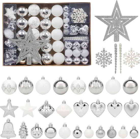 Astra Glazen Kerstballen bedrukken, vanaf 20 stuks | Rood, wit of goud
