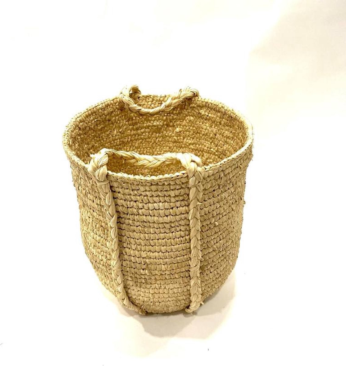 Basket sisal bleached S