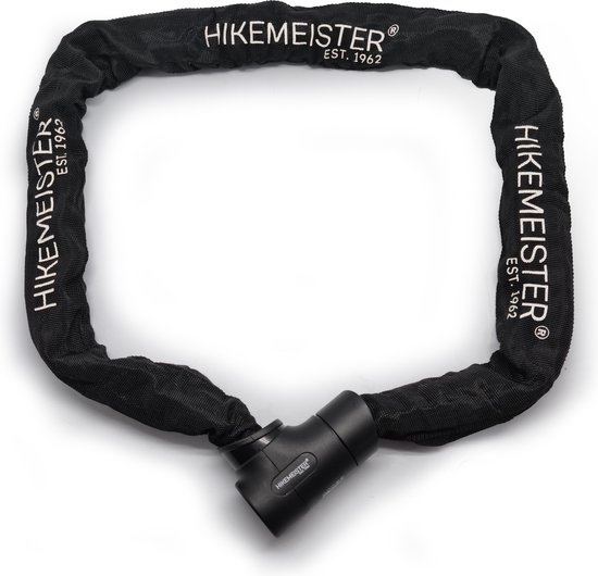 Hikemeister ® ART 2 Kettingslot 120 cm / Fietsslot / Fatbike /Ebike / Scooterslot / Motorslot / Schijfremslot