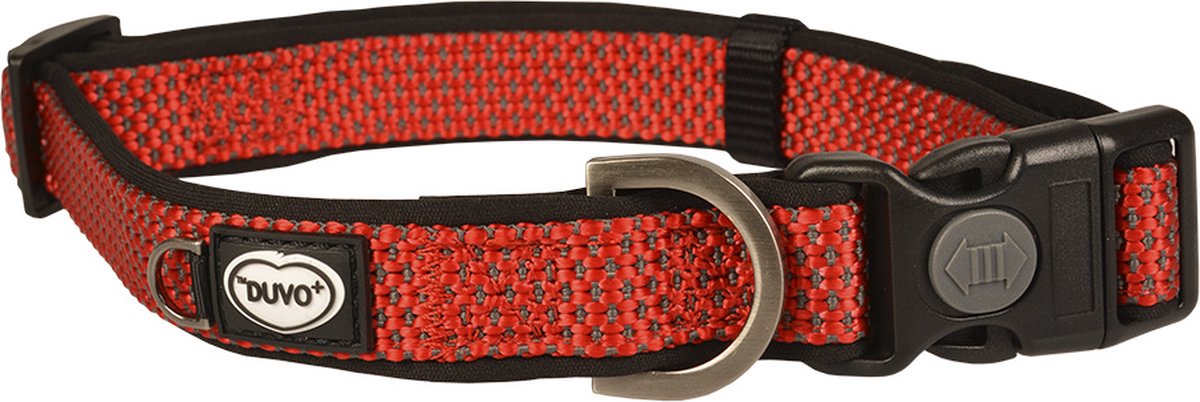 Duvo+ East Halsband Nylon Rood S 20-35cm/15mm