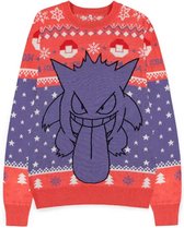 Pokémon - Gengar Christmas Kersttrui - 2XL - Roze/Paars