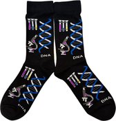 Sokken met DNA, Microscoop & Reageerbuisjes - Maat 37-41 - Leuke sokken voor Wetenschapper, Bioloog & Onderzoeker
