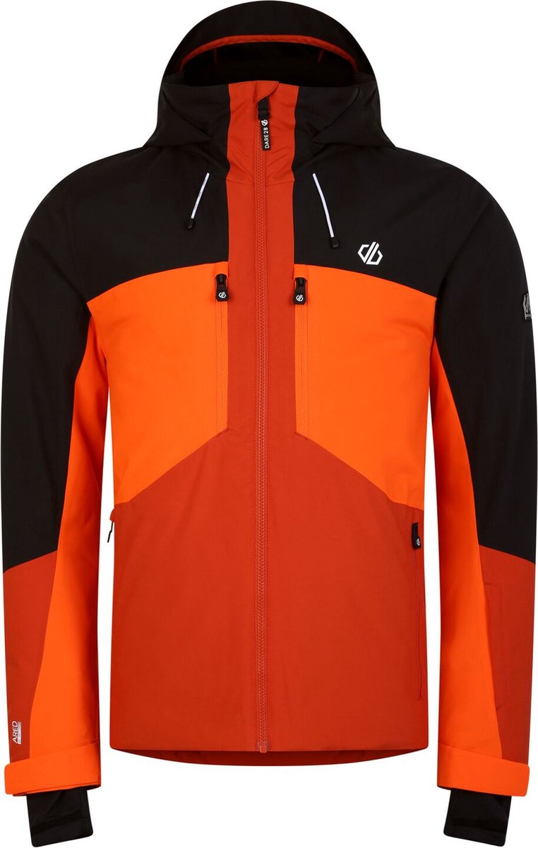 Heren Ski-jassen Met Rits Voor Resident Graphic Parka Contrasterende Kleur Buitenkleding Tops Volledig Gevoerde Windjack Outdoorjas Afneembare Skipakken-Red|XXL
