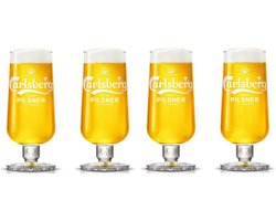 Carlsberg Bierglazen - 4 stuks - Pint 0,5L - Halve liter - Grande Ver