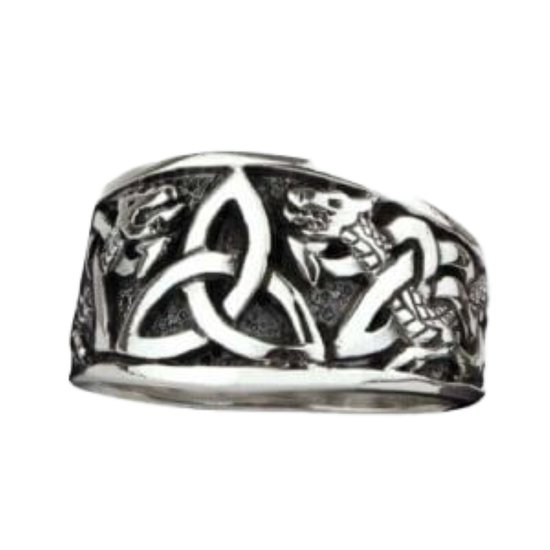 Zilveren ring Keltische knoop (R5403.68)