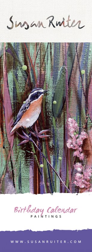 Verjaardagkalender Vogels - kunstenaar Susan Ruiter