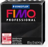 FIMO professional 8004 - ovenhardende, professionele boetseerklei - blok 85 g - zwart