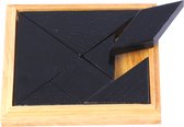 Tangram blank hout in doosje 13 x 13 cm
