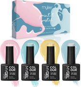 Mylee Gel Nagellak Set 4x10ml [Paint It Pastel] UV/LED Gellak Nail Art Manicure Pedicure, Professioneel & Thuisgebruik - Langdurig en gemakkelijk aan te brengen