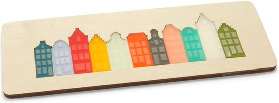 Stadspuzzel Amsterdam - kinder inlegpuzzel