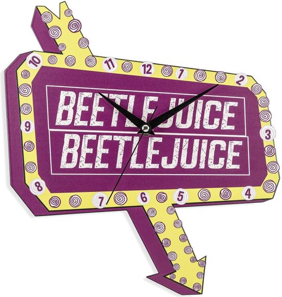 Beetlejuice Analoge Wandklok Metaal - Peers Hardy