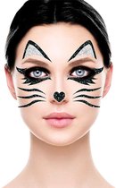 Fiestas Guirca - Décoration visage - Cat Glitter