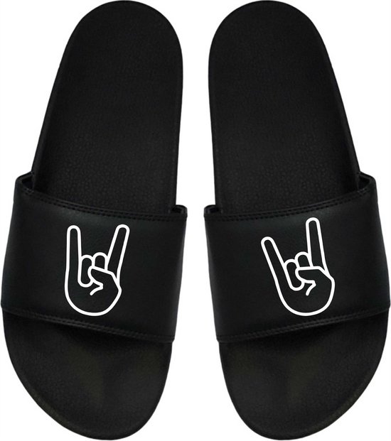 Cadeau Sint - Cadeau Kerst - Cadeau Badslippers - Badslippers Hard Rock - Cadeau - Heavy Metal 47