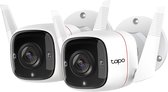 -Link Tapo C310 - Caméra de sécurité extérieure - 2K - Starlight Night Vision Home Security Wi-Fi - Wit - Paquet de 2