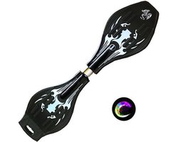 wave board met licht waveboards skateboard LED StreetSurfing Board Wave Props zwart gratis draagtas