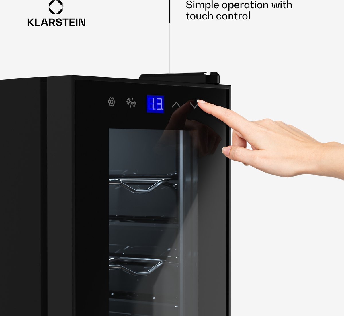 Klarstein Wijnkoelkast 41L Geruisloos met Glazen Deur - afbeelding 3