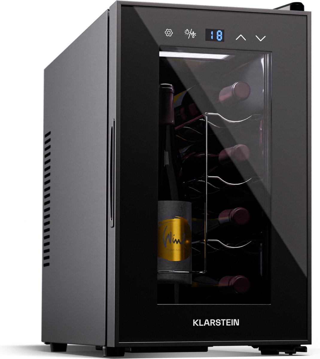 Klarstein Wijnkoelkast - 1 Zone Drankenkoelkast met Glazen - Klarstein - €162,99