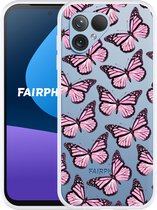 Cazy Hoesje geschikt voor Fairphone 5 Roze Vlinders