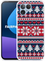 Cazy Hoesje geschikt voor Fairphone 5 Gebreide Kersttrui II