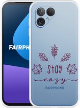 Cazy Hoesje geschikt voor Fairphone 5 Stay Cozy