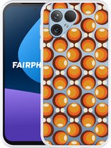Cazy Hoesje geschikt voor Fairphone 5 70s Oranje