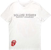 The Rolling Stones - Hackney Diamonds Lick Heren T-shirt - 2XL - Wit