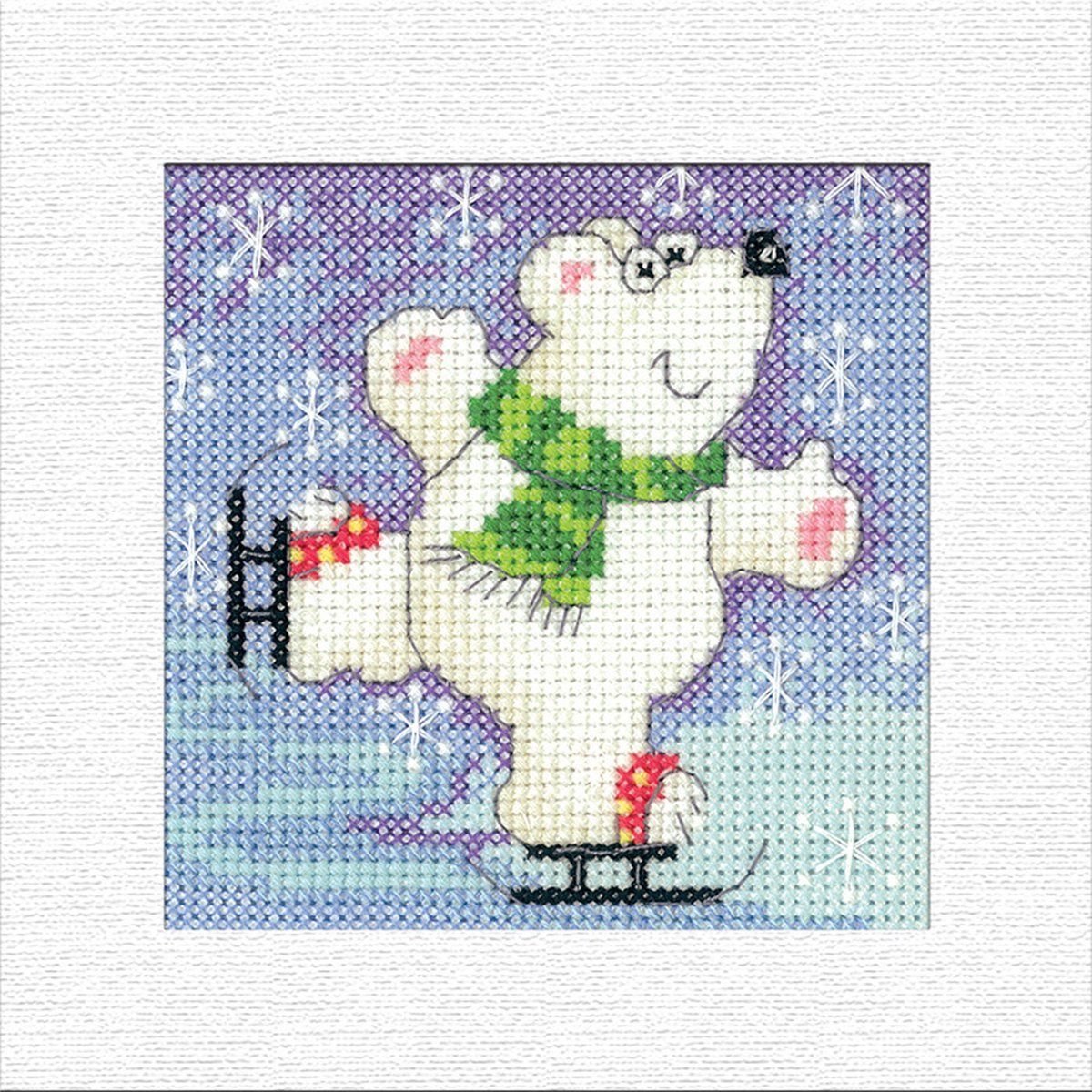 Heritage Crafts Polar Bear borduren (pakket) 1242A