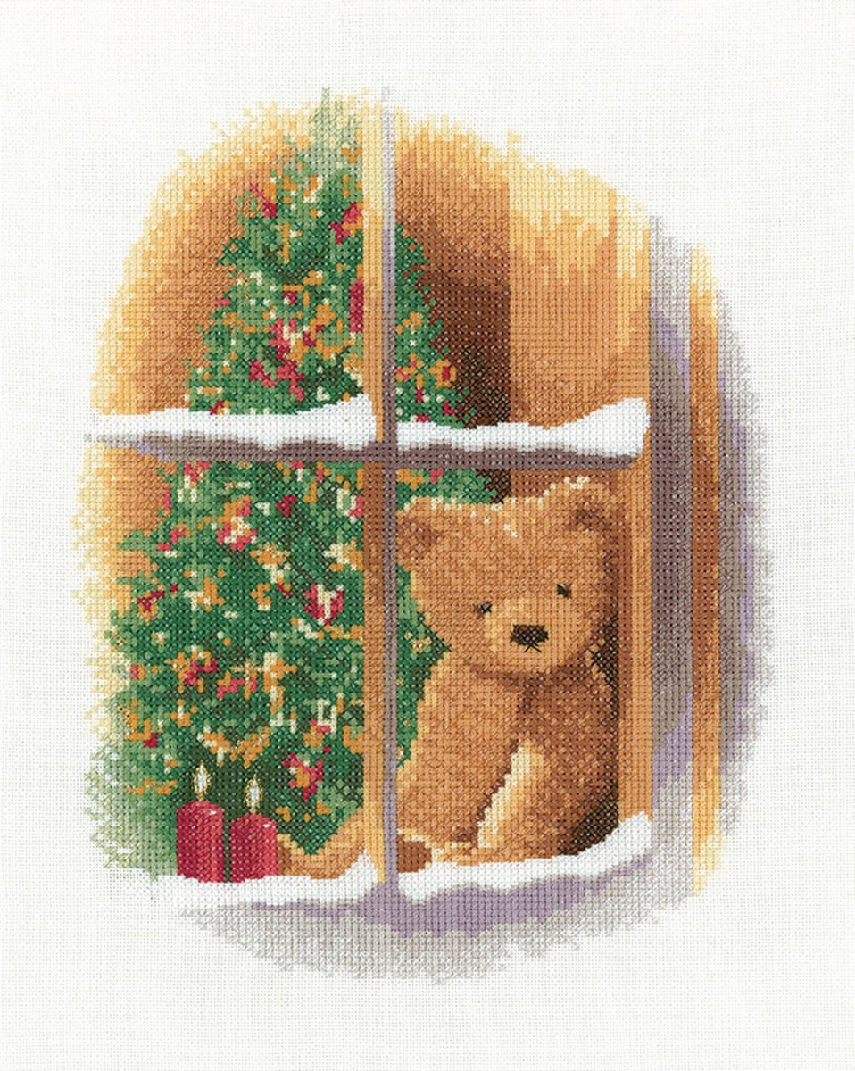 Heritage Crafts William at Christmas borduren (pakket) 1524A