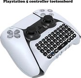 PS5 Keyboard - Toetsenbord voor PS5 Controller - Bluetooth Qwerty Keyboard - Wit - Playstation 5 Accessoires - Playstation 5 Controller